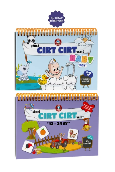 Çocuk Akademi 12-24 Ay Cırt Cırtlı Kitap Ve Cırt Cırt Vakti 9-16 Ay Baby Boy ürün görseli 1