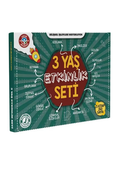 Çocuk Akademi Etkinlikler Kitabı 3 Yaş ürün görseli 1