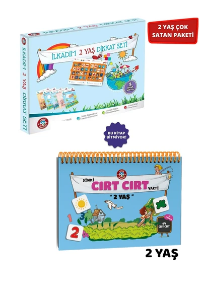 Çocuk Akademi 2 Yaş Dikkat Seti Ve 2 Yaş Cırt Cırtlı Vakti Ikili Paket ürün görseli 1