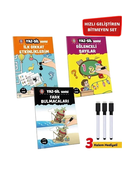 Çocuk Akademi Yeni Hazırlanan Yaz Sil Serisi-3 ürün görseli 1