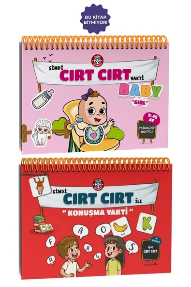 Çocuk Akademi Cırt Cırt Ile Konuşma Vakti Ve Cırt Cırt Vakti 9-16 Ay Baby Girl ürün görseli 1