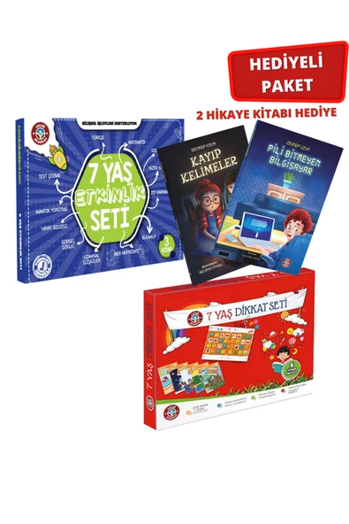 Çocuk Akademi 7 Yaş Dikkat-Etkinlik 2 Hikaye Kitabı Hediyeli ürün görseli 1