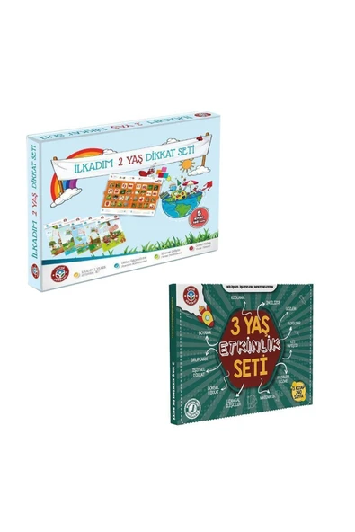 Çocuk Akademi 2 Yaş Dikkat Ve 3 Yaş Etkinlik Seti ürün görseli 1