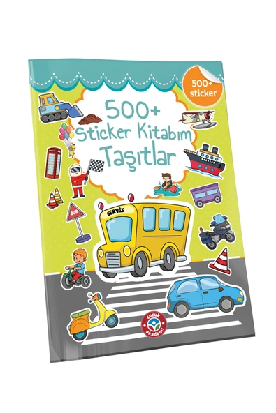 Çocuk Akademi 500 Sticker Kitabım Taşıtlar ürün görseli 1