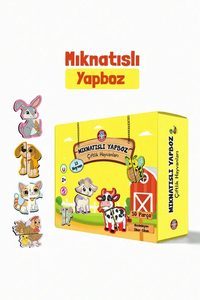 Çocuk Akademi Çocuk Akademi Mıknatıslı Yapboz-Çiftlik Hayvanları ürün görseli 1