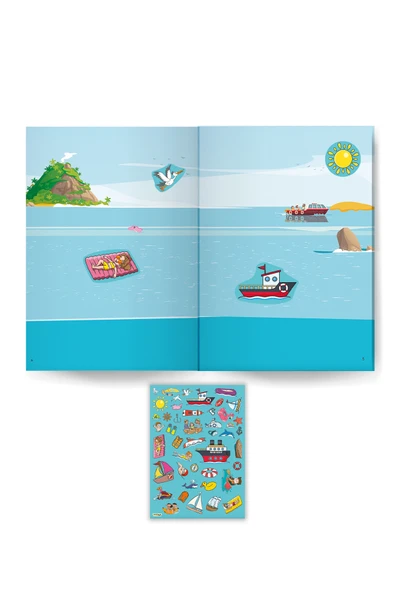 Çocuk Akademi 500 Sticker Kitabım Taşıtlar - Resim 3