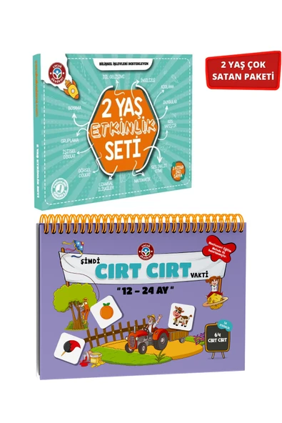 Çocuk Akademi 2 Yaş Etkinlik Seti Ve 12-24 Ay Cırt Cırtlı Ikili Paket ürün görseli 1