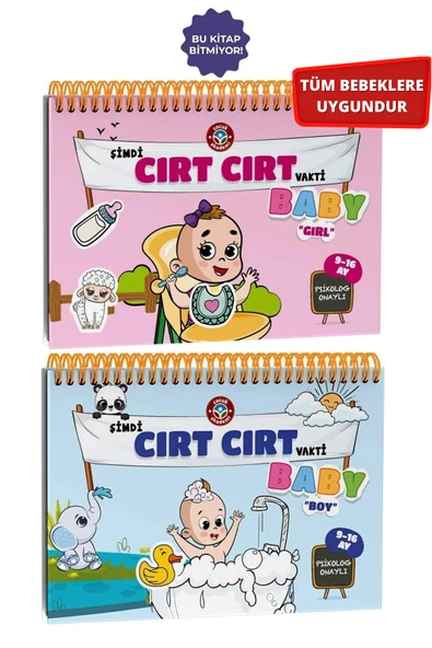 Çocuk Akademi Tüm Bebeklere Uygun Cırt Cırt Vakti Baby Girl ve BABY BOY 9-16 Ay ürün görseli 1