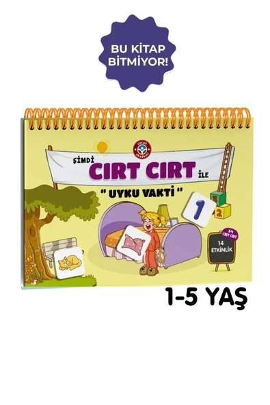 Çocuk Akademi Şimdi Cırt Cırt Ile Uyku Vakti Etkinlik Kitabı ürün görseli 1