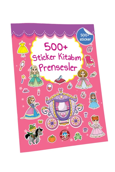 Çocuk Akademi 500+ Sticker Kitabım Prensesler ürün görseli 1