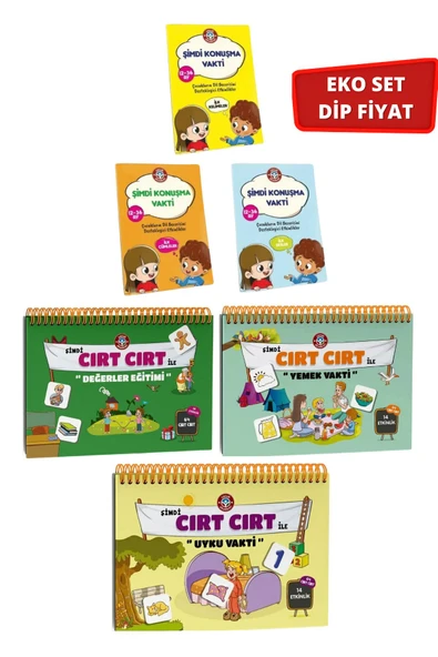 Çocuk Akademi Şimdi Konuşma Vakti Seti / Cırt Cırt Değerler-Yemek-Uyku ürün görseli 1