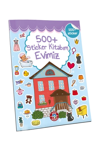 Çocuk Akademi 500+ Sticker Kitabım Evimiz ürün görseli 1