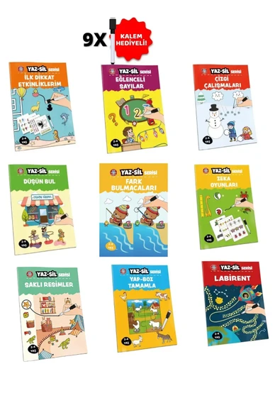 Çocuk Akademi Yaz-Sil serisi Hepsi Bir Arada Paketi ürün görseli 1