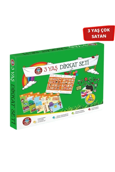 Çocuk Akademi 3 Yaş Dikkat Seti ürün görseli 1