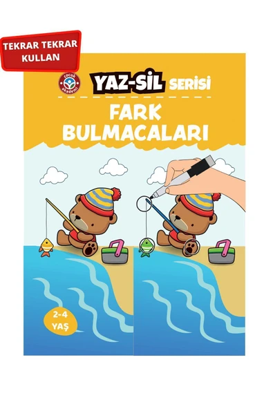 Çocuk Akademi Yaz Sil Serisi Fark Bulmacaları ürün görseli 1