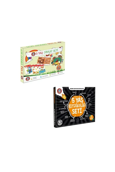 Çocuk Akademi 5 Yaş Dikkat Ve 5 Yaş Etkinlik Seti Ikili Paket ürün görseli 1