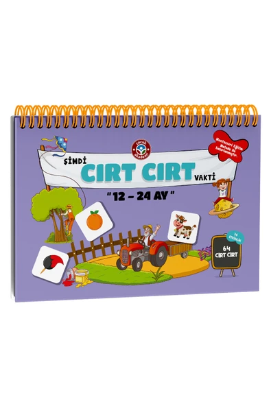 Çocuk Akademi Cırt Cırt Kitabı 12-24 Ay Yaşa Özel Kitap ürün görseli 1