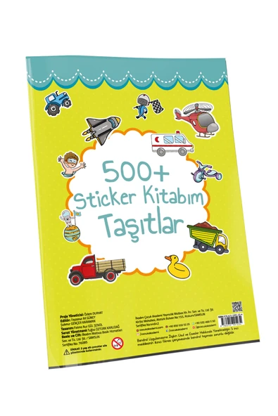Çocuk Akademi 500 Sticker Kitabım Taşıtlar - Resim 5