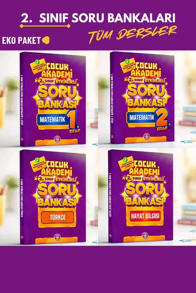 Çocuk Akademi 2.⁠ ⁠Sınıf Etkinlikli Soru Bankaları Tüm Seri ürün görseli 1