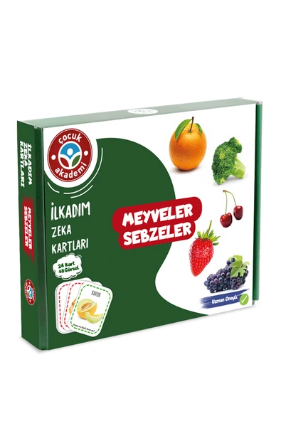 Çocuk Akademi Ilk Adım Zeka Kartı Meyve-sebze ürün görseli 1