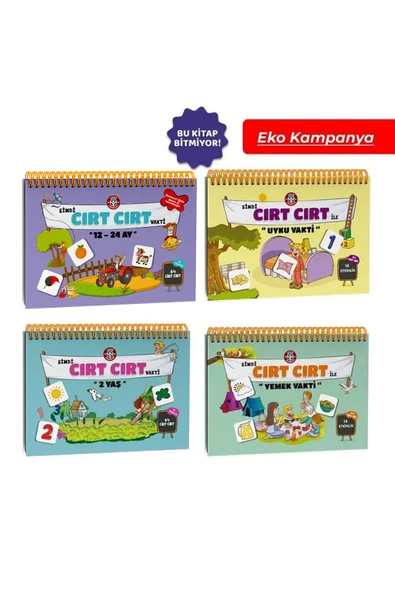 Çocuk Akademi Cırt Cırt Serisi 4'lü Eko Paket ürün görseli 1