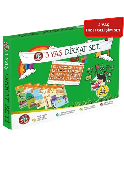 Çocuk Akademi Dikkat Kitapları 3 Yaş ürün görseli 1