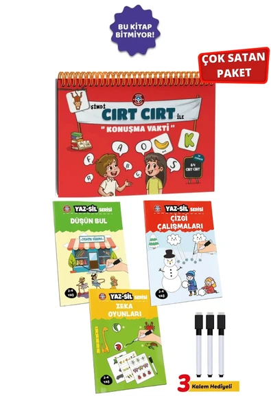 Çocuk Akademi Cırt Cırt ile Konuşma Vakti ve Yaz Sil Serisi-2 ürün görseli 1