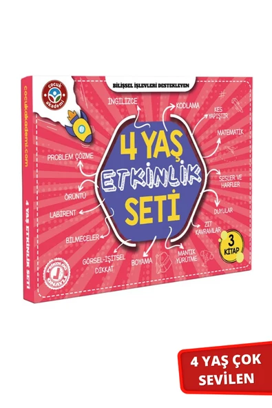 Çocuk Akademi 4 Yaş Etkinlik Seti ürün görseli 1