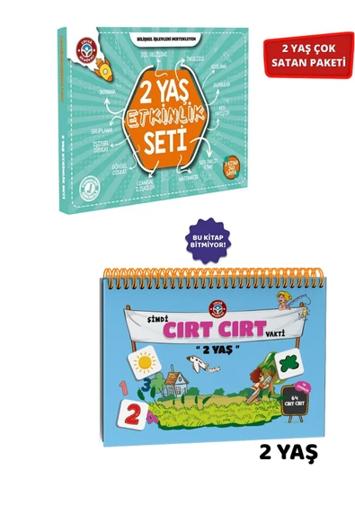 Çocuk Akademi 2 Yaş Etkinlik Seti Ve 2 Yaş Cırt Cırtlı Vakti Ikili Paket ürün görseli 1