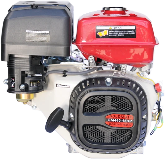 GoldMoto GM440E 15 Hp Marşlı Krank Mili Kamalı Benzinli Motor ürün görseli 1