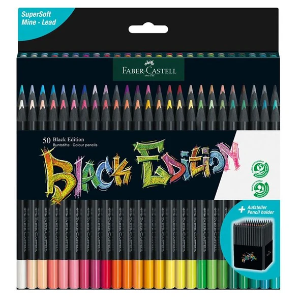 Faber-Castell Kuru Boya Kalemi Black Edition 50 Renk 5171 116450 ürün görseli 1