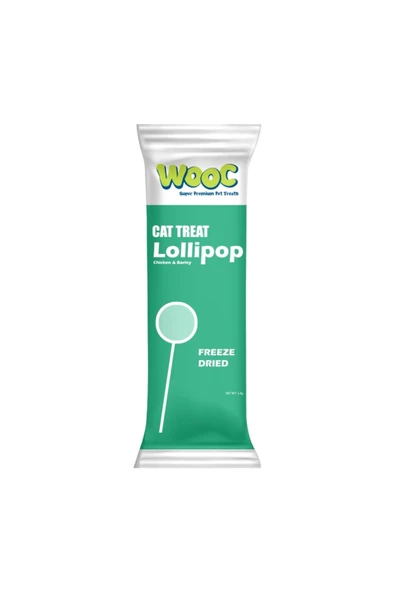 Wooc Kedi Lolipopu Tavuk&Arpa Otlu 1.4gr x 10 Adet ürün görseli 1