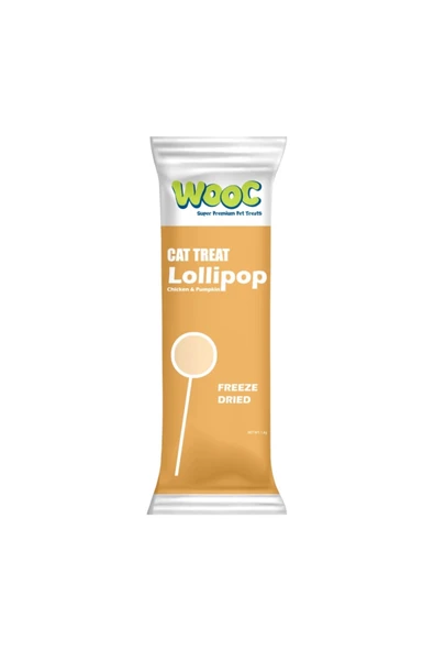 Wooc Kedi Lolipopu Tavuk & Balkabağı 1.4gr x 10 Adet ürün görseli 1
