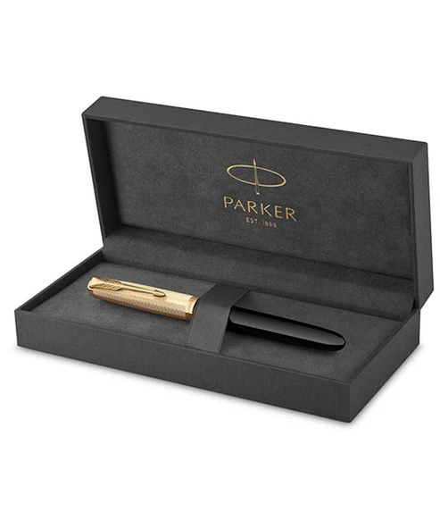 Parker Dolma Kalem Deluxe Siyah Gt 18K F Uç 51 2123511 ürün görseli 1