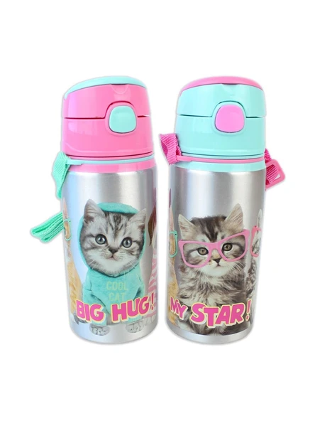 Dolphin Studio Pets Aluminyum Matara (Suluk) 500 Ml (Karışık Renk 1 Adet) ürün görseli 1