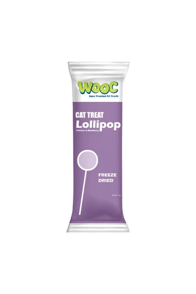 Wooc Kedi Lolipopu Tavuk&Yaban Mersinli 1.4 gr X 10 Adet ürün görseli 1