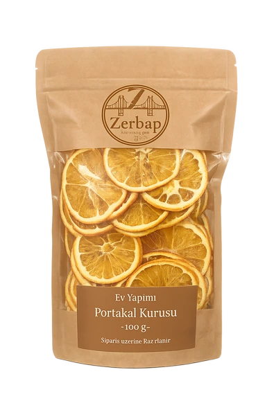 Portakal Kurusu 100 g Kurutulmuş Portakal Kurusu, Katkısız Şekersiz Sağlıklı Doğal Atıştırmalık ürün görseli 1