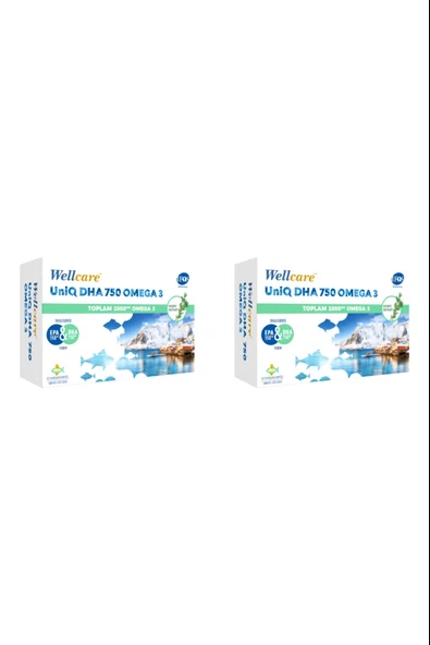 Wellcare Omega 3 Balık Yağı 750 mg 30 Kapsül 2 Adet ürün görseli 1
