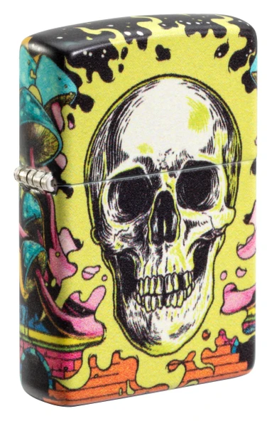 ZIPPO Color 540° Skull Design 60006760 Glow in The Dark Green ürün görseli 1