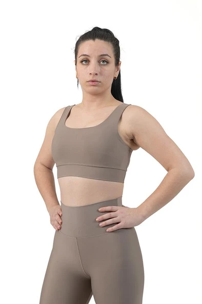 Square Neck Spor Büstiyer - Resim 8