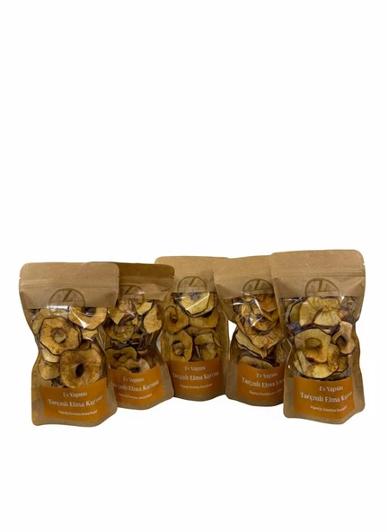 5'li Paket Tarçınlı Elma Kurusu Seti  %100 Doğal ve Çıtır (5 x 50 g) ürün görseli 1