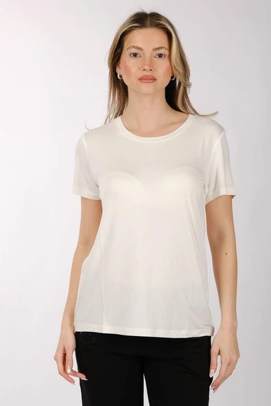 BASIC VISCON SIFIR YAKA TSHIRT ürün görseli 1