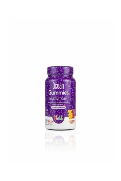 Ocean Gummies Multivitamin Kids 60+60 Çiğnenebilir Jel Form ürün görseli 1