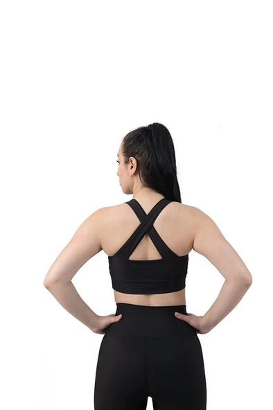 Cross Strap Spor Büstiyer - Resim 8