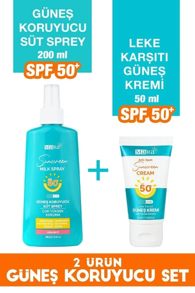 Spf 50+ Yüksek Güneş Koruma Yüz Ve Vücut Seti 2 Ürün ürün görseli 1
