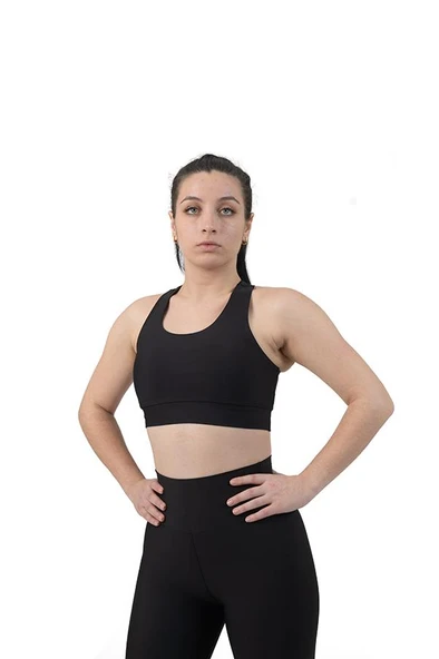 Cross Strap Spor Büstiyer - Resim 7