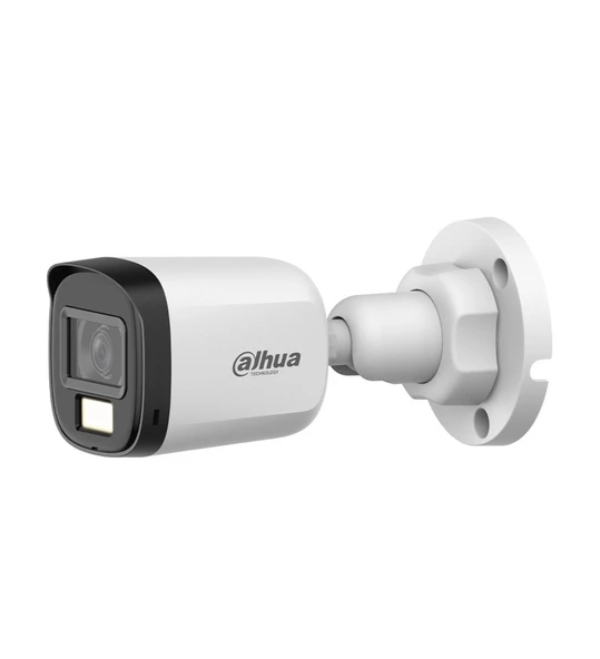 Dahua HAC-B1A21P-U-IL-A 2mp 3.6mm Sabit Lens Akıllı Çift Işıklı Dahili Sesli IR Bullet AHD Kamera ürün görseli 1