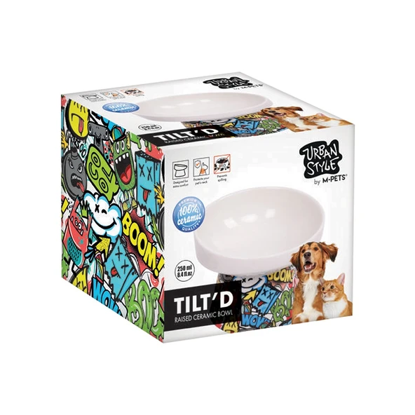 M-Pets Urban Style Tıltd Seramik Mama Kabı 250 Ml ürün görseli 1