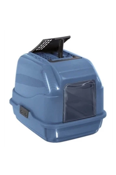 IMAC KIDS Imac Easy Cat Geri Dönüşümlü Plastikten Kedi Tuvalet Kabı Mavi ürün görseli 1