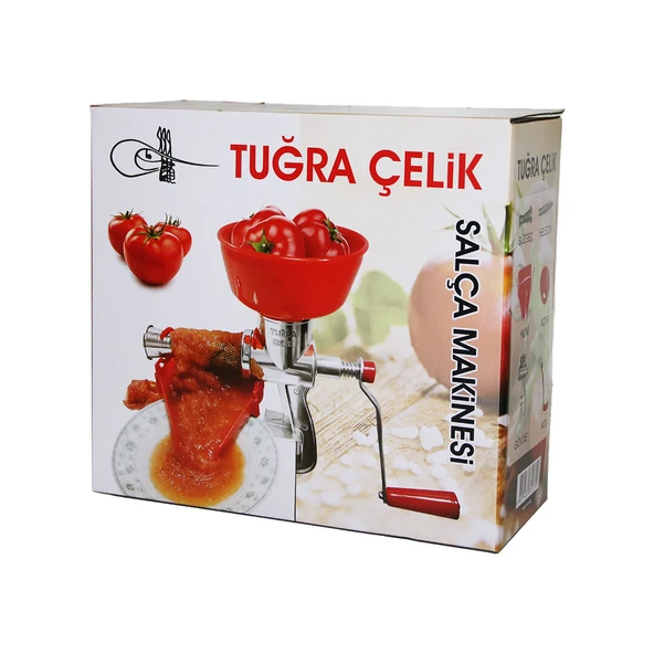 KOLLU   ALÜMİNYUM  SALÇA MAKİNESİ  SÜZGEÇLİ - PLASTİK HAZNELİ (5433) ürün görseli 1